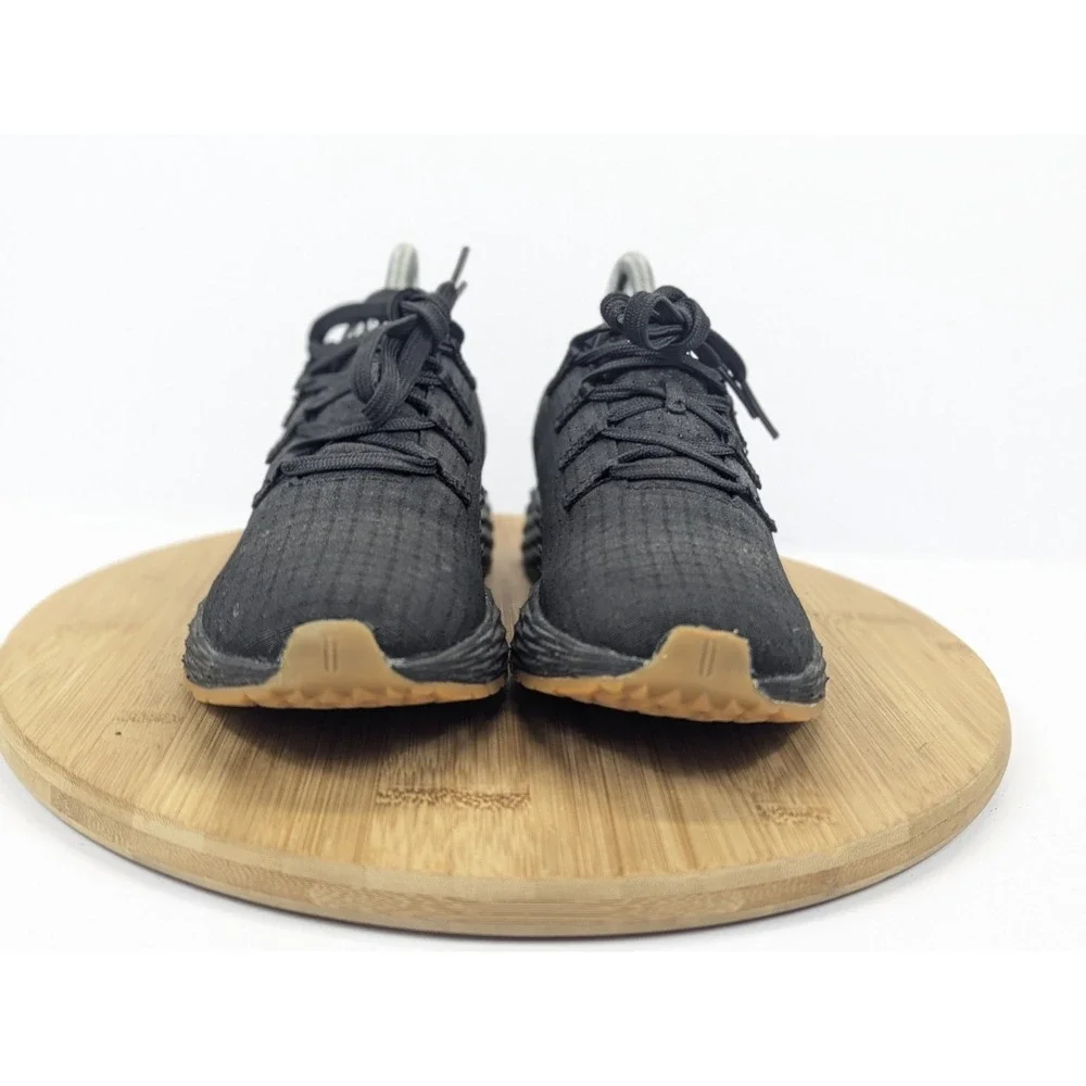 No Bull Knit Trainer Shoes Womans 7 Black Gum Running All day Gym Workout